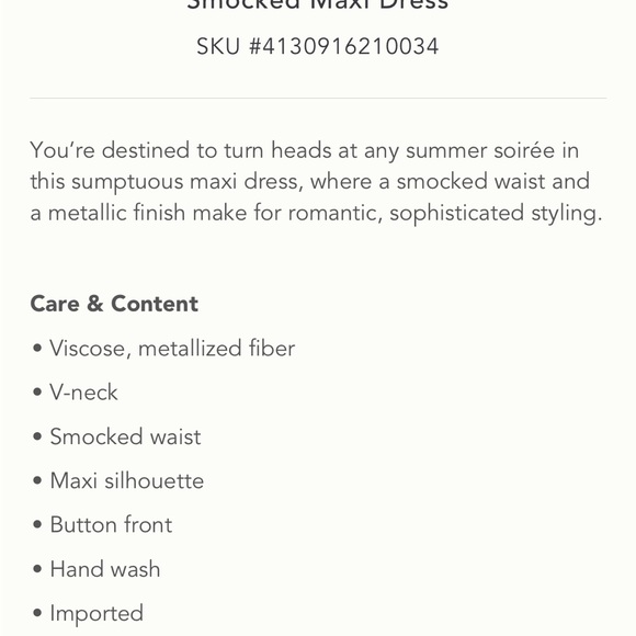 Anthropologie đź’š Green Smocked Maxi Dress - Picture 8 of 8